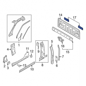 Left ventilation shield Ford Explorer 20 - broken