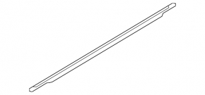 Door-glass molding, center rear right, Ford Edge 15-24 chrome