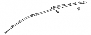 Right side curtain airbag for Volkswagen ID.4 23-25