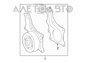 Water pump for Toyota Rav4 13-18