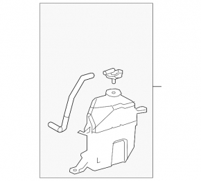Expansion tank cooling Toyota Avalon 19- with cover