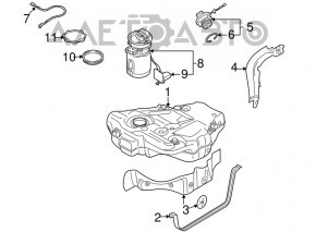 Fuel tank VW Jetta 11-18 USA TDI