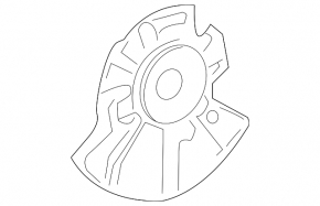 Brake Disc Cover Front Left Mercedes W211