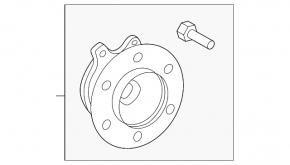 Front left hub for Toyota Land Cruiser 24-26 AWD