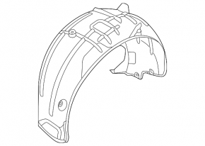 Rear right fender liner for Audi e-tron GT 22-24