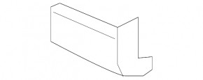 Rear bumper mount, center left, Toyota Highlander 2008-2013