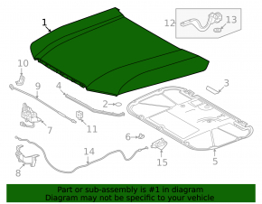 The bare hood of a Toyota Land Cruiser 24-26