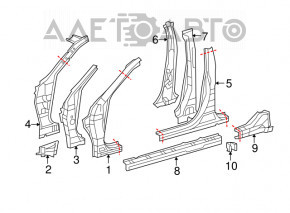 Front right quarter panel for Lexus ES350 07-10