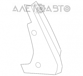 Front Left Lower Wing Arch Trim Jeep Cherokee KL 14-18