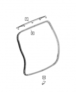 Rubber Seal for Tailgate Jeep Compass 17-24