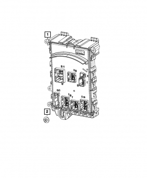 BCM Body Control Module Jeep Grand Cherokee WL 21-23 broken mount
