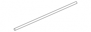 Door-glass molding, central front left, Honda CRZ 11-16
