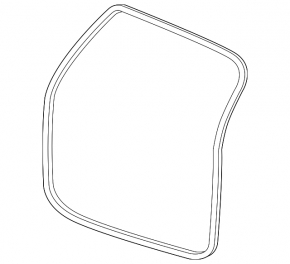 Rubber seal for the tailgate of a Honda CRV 12-16