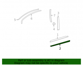Lower front right door trim for Lexus RX300 RX330 RX350 RX400h 04-08