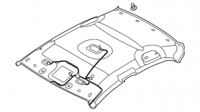 Hyundai Ioniq 17-22 headlining for sunroof, grey