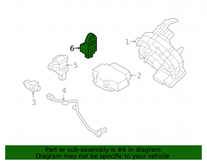 Left center pillar airbag sensor Kia Optima 16-