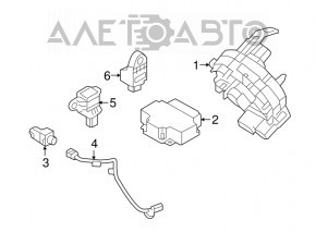 Left center pillar airbag sensor Kia Optima 16-