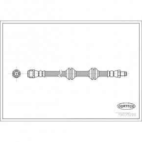 Brake hose rear left Mercedes W164 ML W251 R