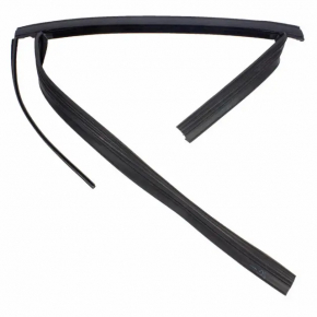 Upper rear left door molding for Ford C-max MK2 13-18 with glass seal, matte black