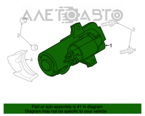 Starter Ford Focus mk3 11-18 2.0 rusty, chip broken