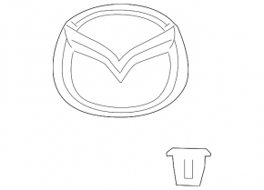 Mazda 3 14-18 BM Trunk Lid Emblem