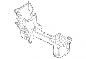 Central console armrest Ford C-max MK2 13-18 black, missing socket cover