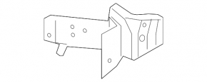 Front left fender bracket for Mazda CX-3 16-21 front