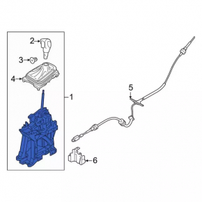 Gearbox shifter Ford Edge 15-18 2.0