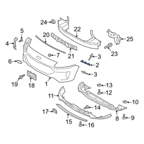 Front bumper mount right Ford Escape MK4 20- mount broken