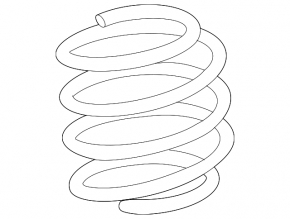 Lincoln Corsair 20-26 fwd front left spring