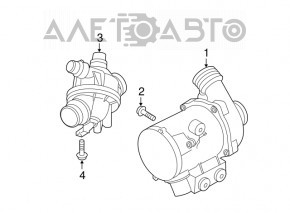 Water pump BMW 5 F10 11-16 3.0T N55 crack in plastic