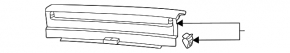 Black trunk opening trim for Volkswagen ID.4 21-22
