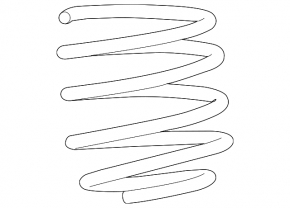 Cadillac ATS 13-19 AWD front left spring, green stiffness
