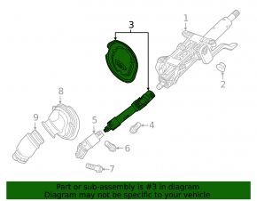 Steering cardan shaft Chevrolet Malibu 16-