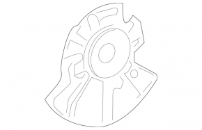 Brake Disc Cover Rear Right Mercedes W211