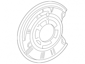 Brake Disc Cover Front Right Mercedes W211