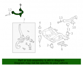 Upper arm front right Mercedes W164 ML X164 GL W251 R BOGAP