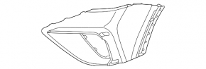 Front bumper bare right VW Taos 22-25