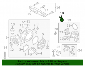 Rear differential balancer Volvo XC60 18-23
