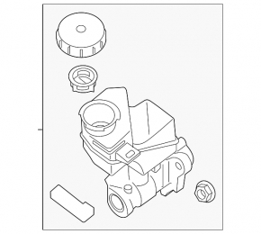 Master brake cylinder with reservoir Nissan Maxima A36 16-23