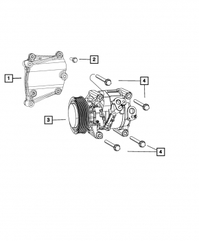 Jeep Cherokee KL 14-22 3.2 Engine Mount Bracket
