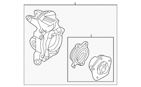 Rear left axle shaft Audi A6 C8 19-24