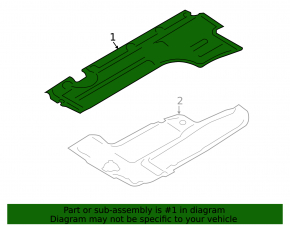 Underbody protection right BMW 5 F10 11-16