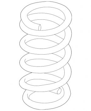 Front left spring Infiniti Q50 14-19 3.5, 3.7 RWD stiffness 2 white, red