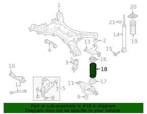 Rear left spring Nissan Murano z52 15-hardness 2 brown rose
