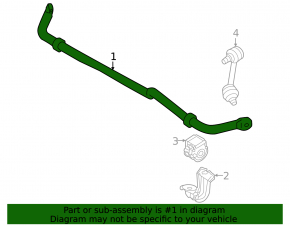 Rear stabilizer bar for Mitsubishi Outlander 22-25 2.5