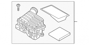 Air filter housing VW Jetta 19- 1.4T