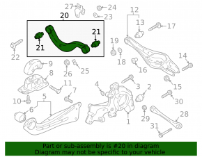 Upper rear left control arm for VW Passat 20-22