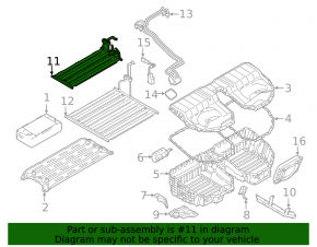 Left upper radiator for the high-voltage battery modules of the BMW 3 G20 21-25 plug-in
