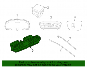 Climate control BMW X5 G05 19-23 with heated and ventilated seats